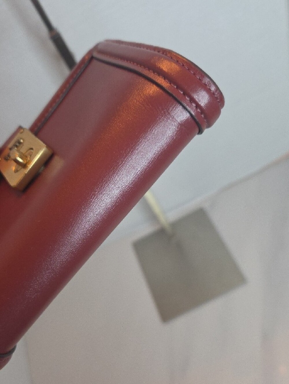Coach Burgundy Leather Turnlock Wallet - Picture 6 of 10